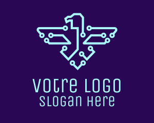 Device - Tech Network Eagle logo design