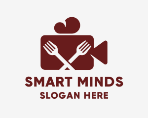 Food Cart - Culinary Food Vlogger logo design