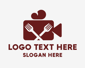 Fork - Culinary Food Vlogger logo design