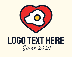 Valentines - Fried Egg Lover logo design