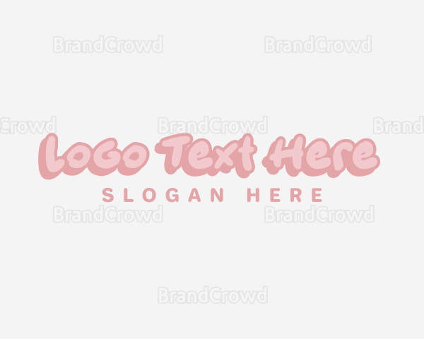 Cute Quirky Pastel Logo