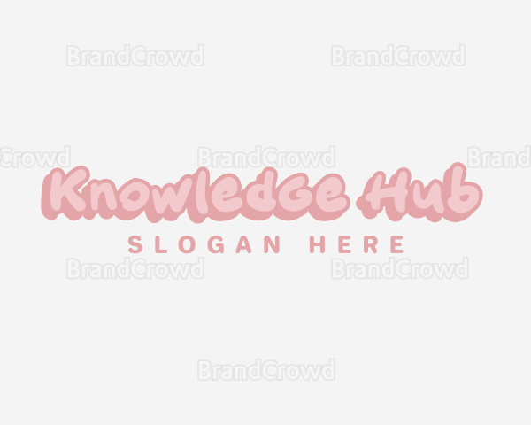 Cute Quirky Pastel Logo