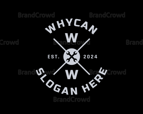 Handyman Wrench Tool Logo