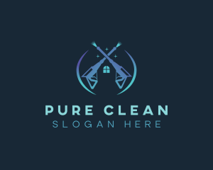 House Cleaning Pressure Washer logo design