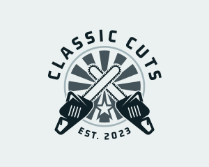 Chainsaw Industrial Cutter logo design