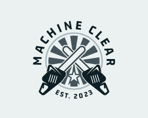 Tool - Chainsaw Industrial Cutter logo design