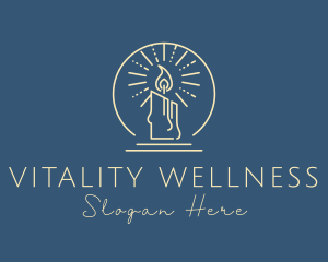 Candle Light Wellness logo design