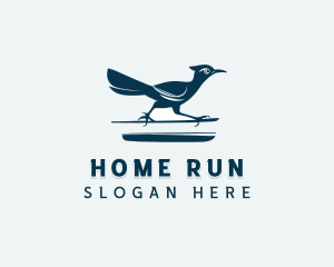 Running Roadrunner Bird logo design