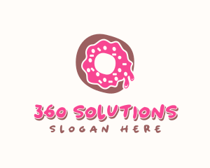 Doughnut Icing Letter O logo design