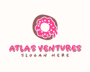 Doughnut Icing Letter O logo design