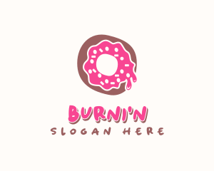 Doughnut Icing Letter O logo design