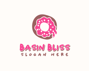 Doughnut Icing Letter O logo design