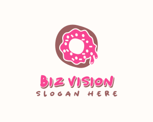 Doughnut Icing Letter O logo design