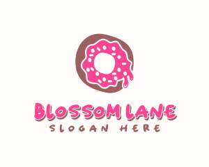 Doughnut Icing Letter O logo design