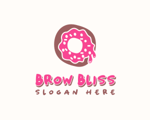 Doughnut Icing Letter O logo design