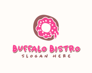 Doughnut Icing Letter O logo design