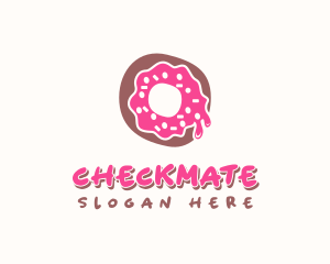 Doughnut Icing Letter O logo design