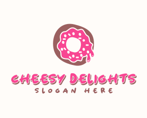 Doughnut Icing Letter O logo design