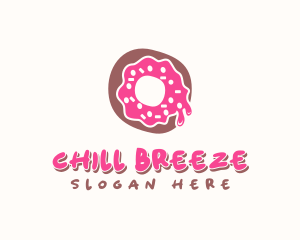 Doughnut Icing Letter O logo design