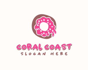 Doughnut Icing Letter O logo design