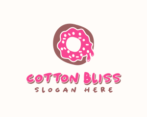 Doughnut Icing Letter O logo design