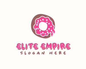 Doughnut Icing Letter O logo design