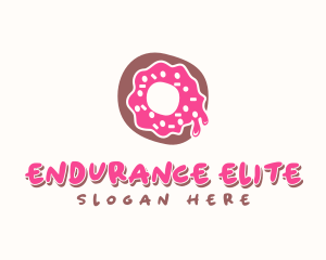 Doughnut Icing Letter O logo design