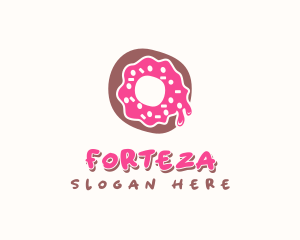 Doughnut Icing Letter O logo design