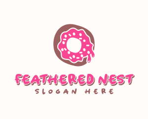 Doughnut Icing Letter O logo design