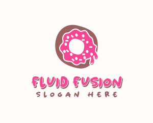 Doughnut Icing Letter O logo design