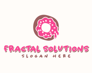 Doughnut Icing Letter O logo design