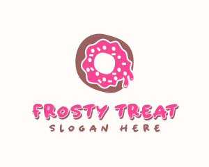 Doughnut Icing Letter O logo design