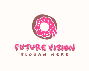 Doughnut Icing Letter O logo design