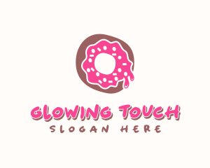 Doughnut Icing Letter O logo design