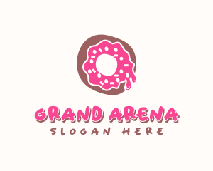 Doughnut Icing Letter O logo design