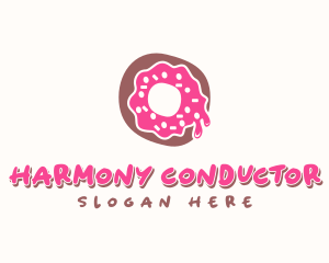 Doughnut Icing Letter O logo design