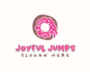 Doughnut Icing Letter O logo design