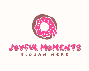 Doughnut Icing Letter O logo design