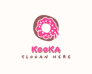 Doughnut Icing Letter O logo design