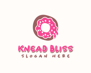 Doughnut Icing Letter O logo design