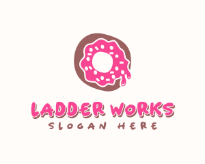 Doughnut Icing Letter O logo design