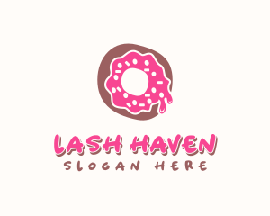 Doughnut Icing Letter O logo design