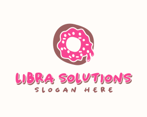 Doughnut Icing Letter O logo design