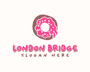 Doughnut Icing Letter O logo design