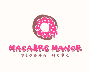 Doughnut Icing Letter O logo design