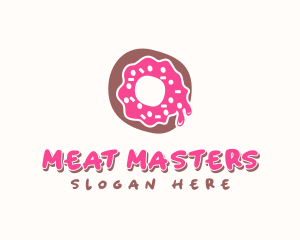 Doughnut Icing Letter O logo design