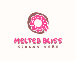 Doughnut Icing Letter O logo design