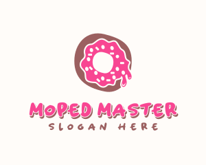 Doughnut Icing Letter O logo design