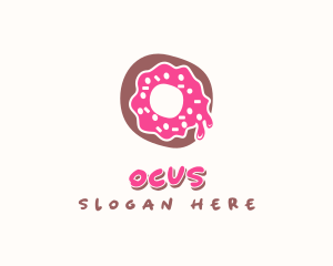 Doughnut Icing Letter O logo design