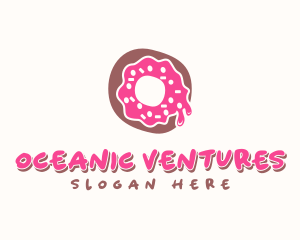 Doughnut Icing Letter O logo design